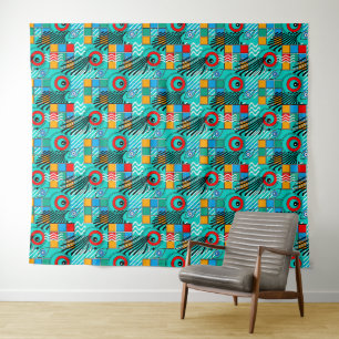 Tenture Motif multicolore abstrait créatif moderne