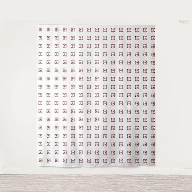Tenture Motif orange diamant (Devant)