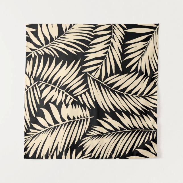 Tenture Motif Palm Leaf sans faille dans  (Devant)