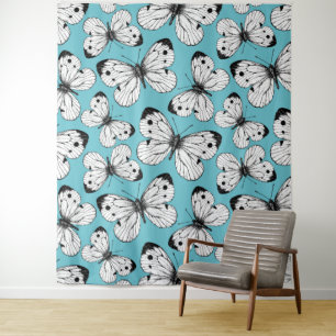 Tenture Motif papillon de choux