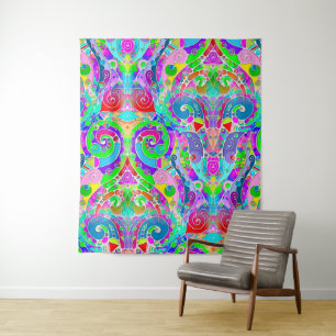 Tenture Motif Peint À La Main Et Numériquement Art 22