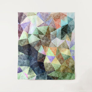 Tenture Motif polygonal en marbre