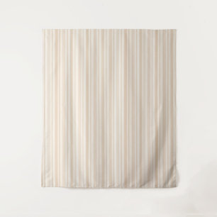 Tenture Motif rayure neutre douce