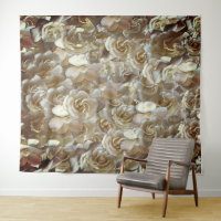 Motif Rose d'Ivoire – Art Floral Élégant