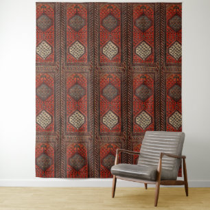 Tenture Motif rouge oriental