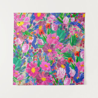 Tenture Motif sans couture avec de Belles fleurs. Aquarell