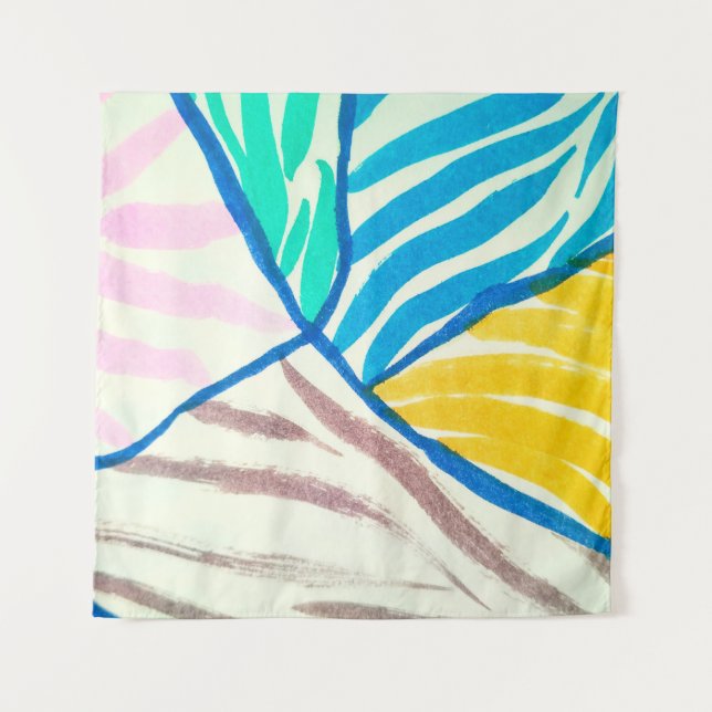 Tenture Motif sans couture avec des arbres. arbres d'autom (Devant)