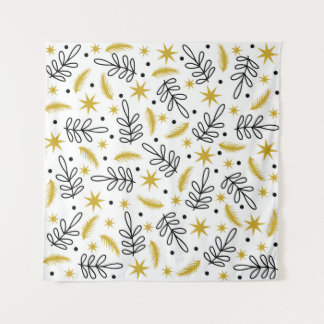 Tenture Motif sans couture avec des flocons de neige et de