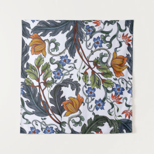 Tenture Motif sans couture avec fleurs dans le style art d
