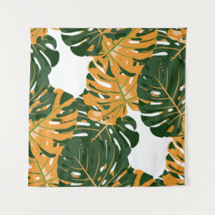 Tenture Motif sans couture avec forêt pluviale hawaïenne.