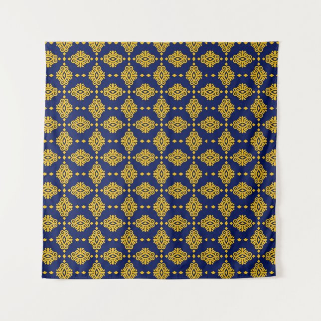 Tenture Motif sans couture Avec Style Géométrique Abstrait (Devant)
