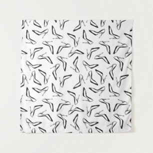 Tenture Motif sans couture avec talons hauts glamor chauss