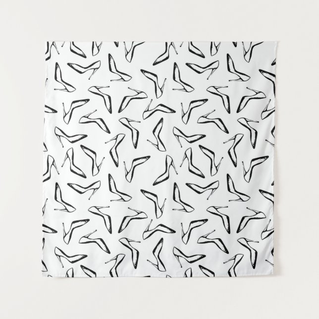 Tenture Motif sans couture avec talons hauts glamor chauss (Devant)