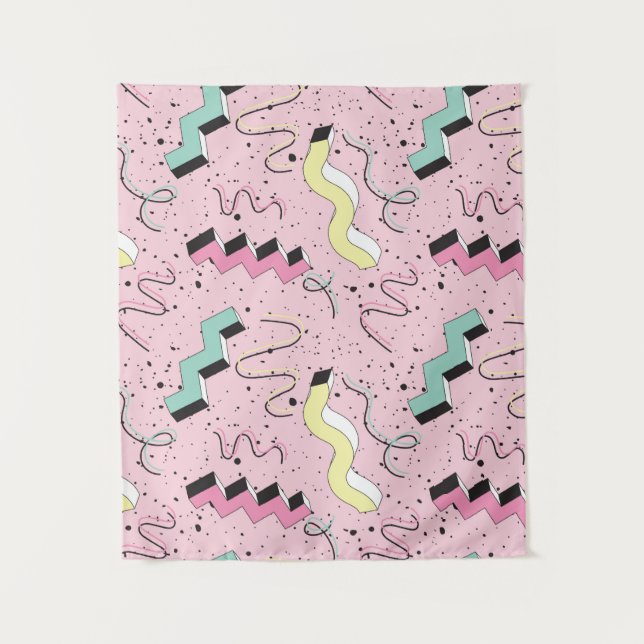 Tenture Motif sans couture dans un style rétro abstrait et (Devant)