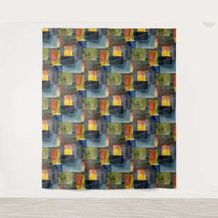 Tenture Motif sans couture de couleurs bloquées unique