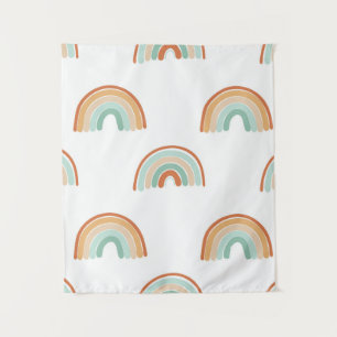 Tenture Motif sans couture de l'arc-en-ciel abstrait dessi