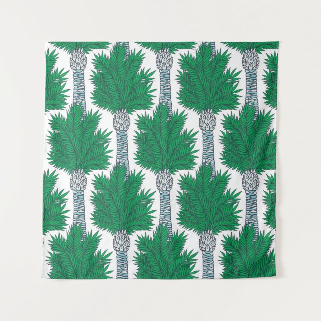 Tenture Motif sans couture de palmier. (Devant)