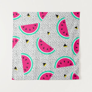 Tenture Motif sans couture de pastèque. Style rétro géomét