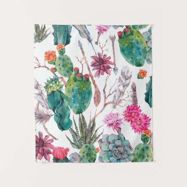 Tenture Motif sans couture de peinture à l'aquarelle vinta (Devant)