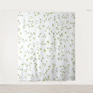 Tenture Motif sans couture de vigne à feuille verte délica