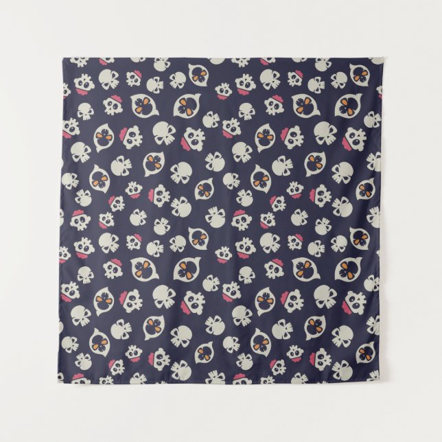 Tenture Motif sans couture effrayant D (Style : 1) (Devant)