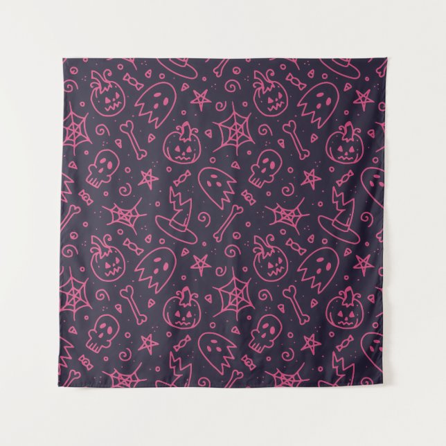 Tenture Motif sans couture épouvantable B (Style : 1) (Devant)