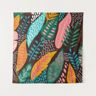 Tenture Motif sans couture exotique avec plantes tropicaux