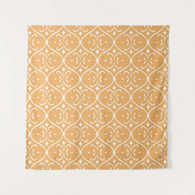 Tenture Motif sans couture fleurie décorative, bac orienta (Devant)