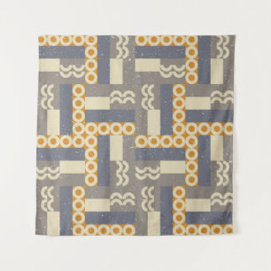Tenture Motif sans couture géométrique de style rétro. Mod