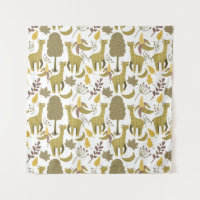 Motif sans couture Giraffe jaune blanc arrière - p