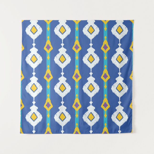 Tenture Motif sans couture Ikat  (Devant)