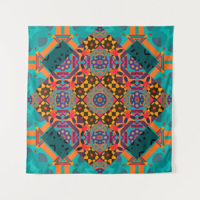 Tenture Motif sans couture ornementale de luxe arabesque (Devant)