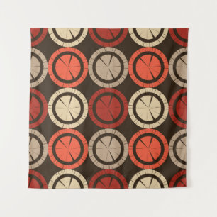 Tenture motif sans couture pois. Mosaïque de figu ethnique