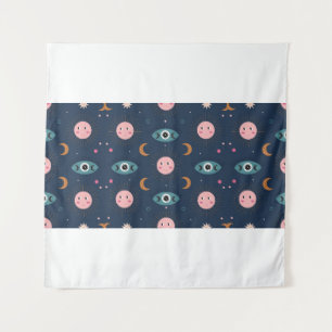 Tenture motif sans couture vintage bébé bohème. Fond chic