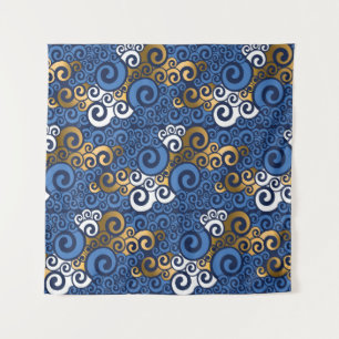 Tenture motif sans soudure d'eau de mer Abstraite