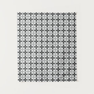Tenture Motif Shippo noir et blanc classique