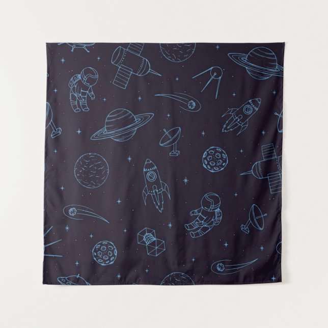 Tenture Motif spatial (Devant)