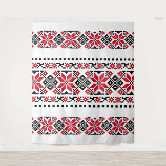 Tenture Motif traditionnel roumain "Les Etoiles"