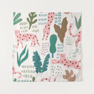 Tenture Motif transparent de la jungle