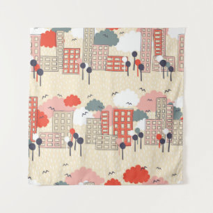 Tenture Motif transparent de la ville