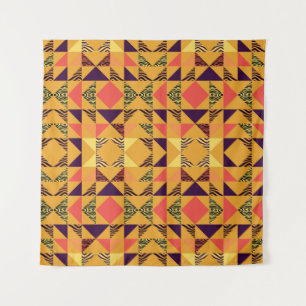 Tenture Motif triangle transparent arrière - plan abstrait