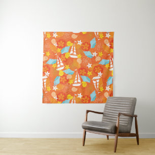 Tenture Motif tropical de voilier