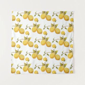 Tenture Motif vintage au citron