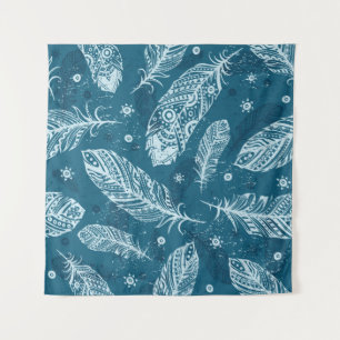Tenture Motif vintage bleu