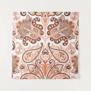 Tenture motif vintage coloré en style cachemire