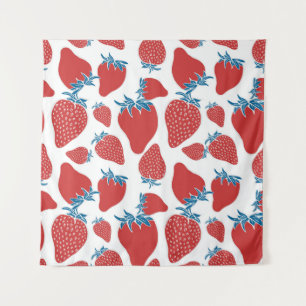 Tenture Motif Vintage de fraise à main