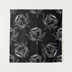 Tenture motif vintage de roses. Motif sans couture. abstra