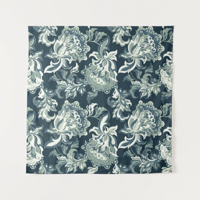 Tenture motif vintage ethnique fleuri sans couture. folklo (Devant)
