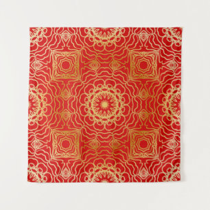 Tenture Motif vintage sans couture avec fleurs abstraites 