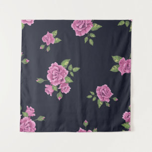 Tenture motif vintage sans soudure sous forme de fleur p